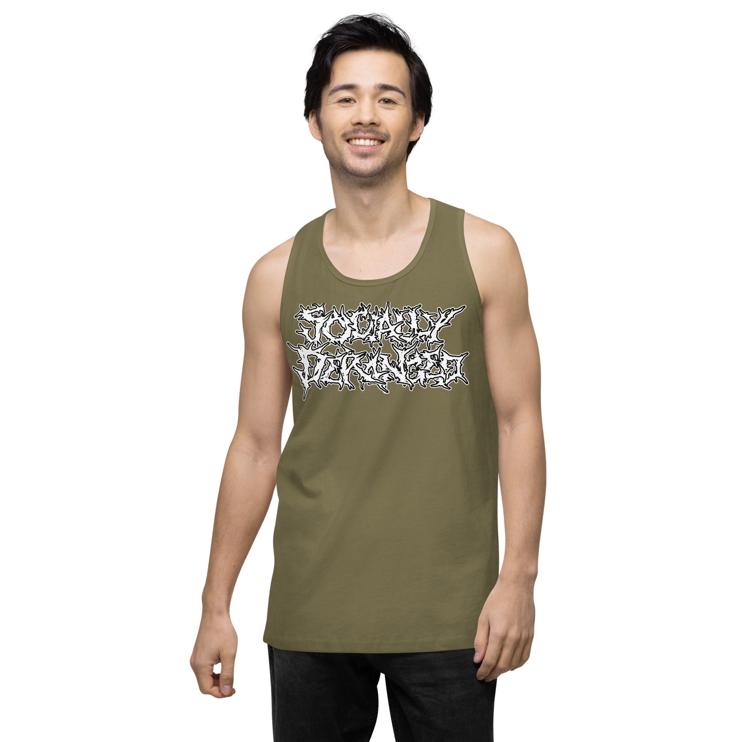 Socially Deranged Men’s premium tank top