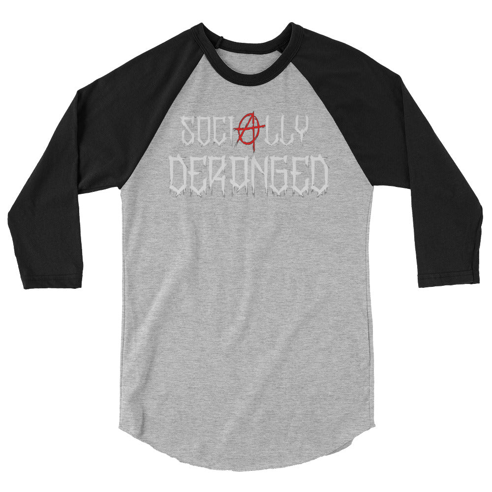 Socially Deranged Baseball Tee